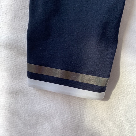 New Balance Womens Lynx Run Tight with Pockets in White/Navy Size Small - Picture 7 of 10